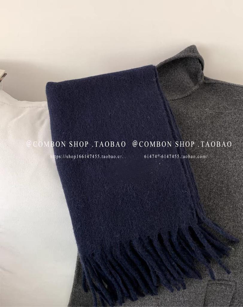 Mohair Winter Macaron Scarf Lazy Wind Solid Color Pulled Hair Warm Scarf Student Couple