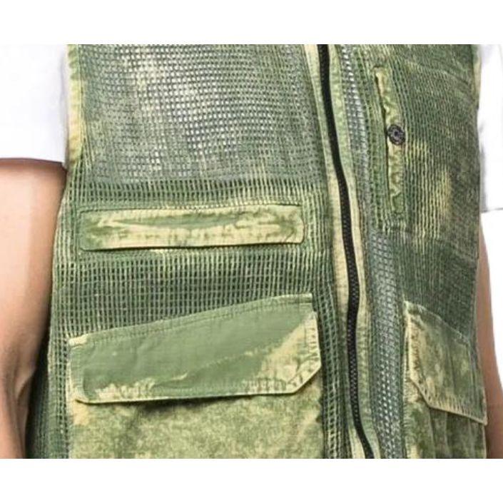 STONE ISLAND Жилет Оливковый Мужской Верхняя одежда Зеленый 7615G0622-V0058