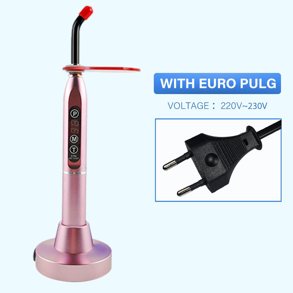 Niceden Стоматологическая полимеризационная лампа 1500 мВт/см2, алюминиевая, цветная, беспроводная, для отбеливания зубов, смола, затвердевающая лампа, стоматологические инструменты