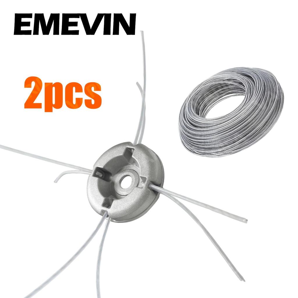 Durable Aluminum Lawn Mower Trimmer Head - No Rope Replacement Needed
