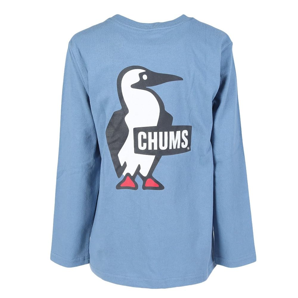 Футболка детская с длинным рукавом и логотипом Retro Booby Brushed Boys Blue [Chums] Lt.