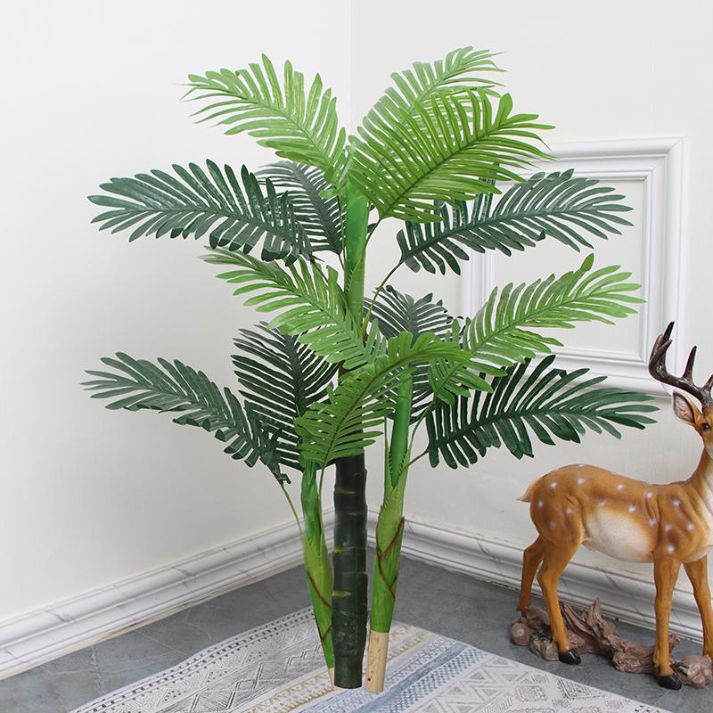 Большая искусственная пальма «Рыбий хвост» напольная | Комнатная искусственная зелень для декора гостиной