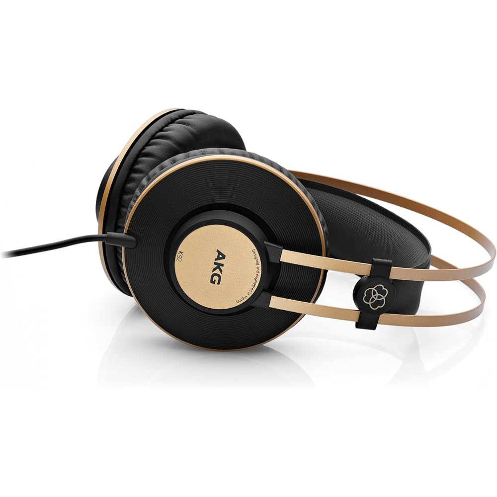 AKG K92 Circumaural Diadema Negro, Oro - Auriculares (Circumaural, Diadema, 3.5 mm (1/8 “), Negro...