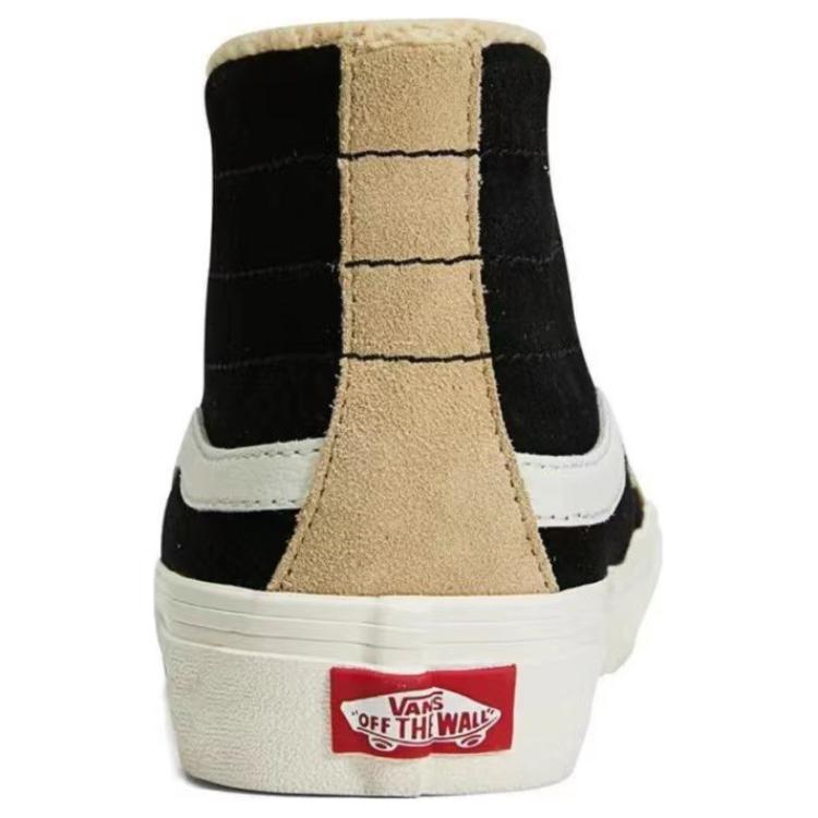 Vans Sk8 Hi Sf Retro Color Block Durable Shock Absorption Low Top Canvas Shoes Unisex Sneakers Black Brown VN0A4BX6Y3U