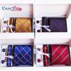 Cozy Up Набор из 6 предметов, мужские галстуки с узором пейсли, включая галстук, квадратный шарф, манжеты, зажим для галстука, подарочная коробка