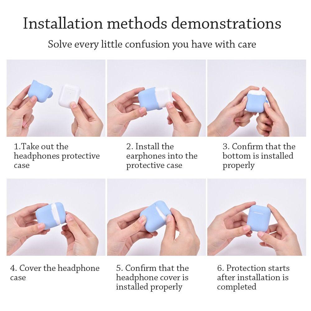 Luxury Protective Case Soft Headphone Accessories Wireless Earphones Pouch for AirPods 1/2