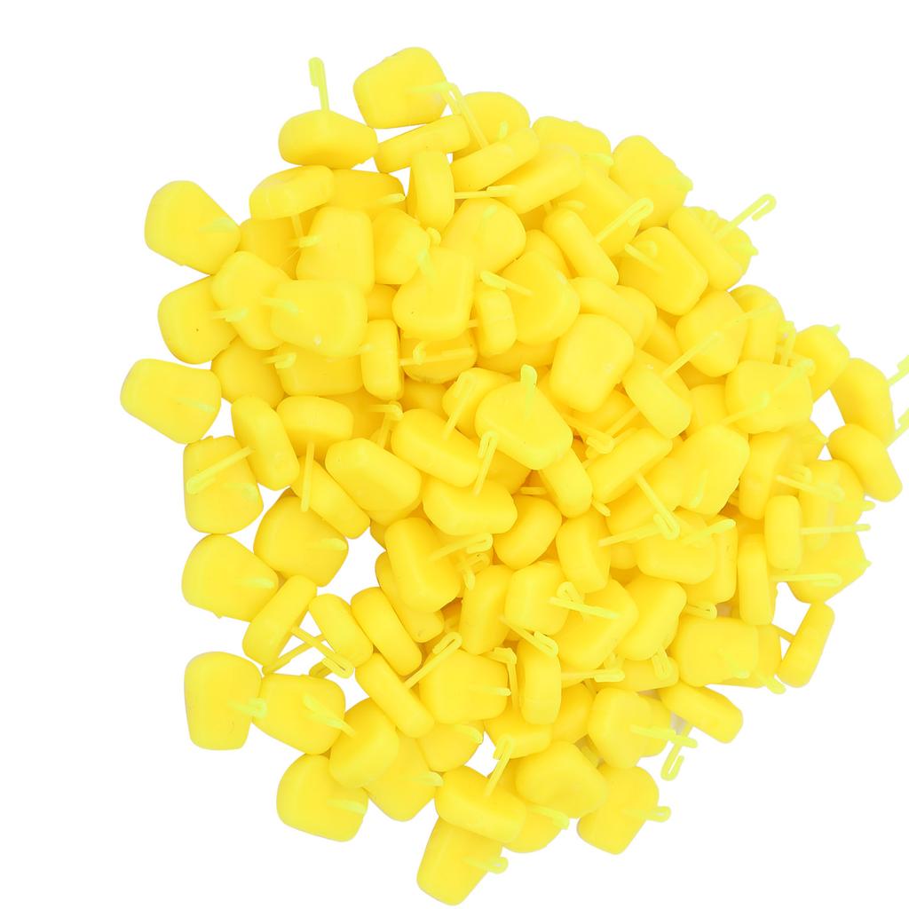 150 Pcs Set 4 Colored Fishing Floating Corn Soft Artificial Bait Simulation Corn GrainYellow