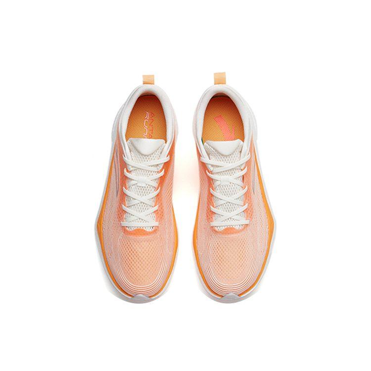 ANTA Four Generations Of Hydrogen Running Shoes Men's Low Top Ivory White/Yellow Orange 112225541-3