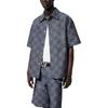 LOUIS VUITTON Damier Short-Sleeved Chambray Shirt 1AFXLP