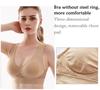 Женский бесшовный спортивный бюстгальтер больших размеров, сексуальный бюстгальтер пуш-ап, бескостный топ без косточек, топ без косточек