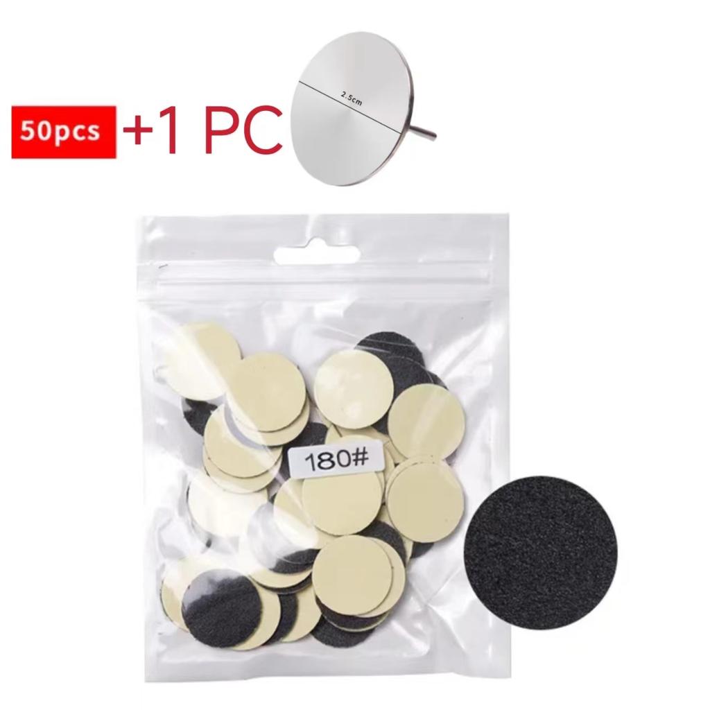 25 мм наждачная бумага для омертвевшей кожи ног, умная пилка для педикюра, гибкий шлифовальный диск, инструмент, сменные насадки, пилки для кутикулы, мозоли