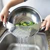 1pc Stainless Steel Water Filter Vegetable Drainer Moon-shaped Pot Side Filter Slag Separator Filter Baffle Drain Plate