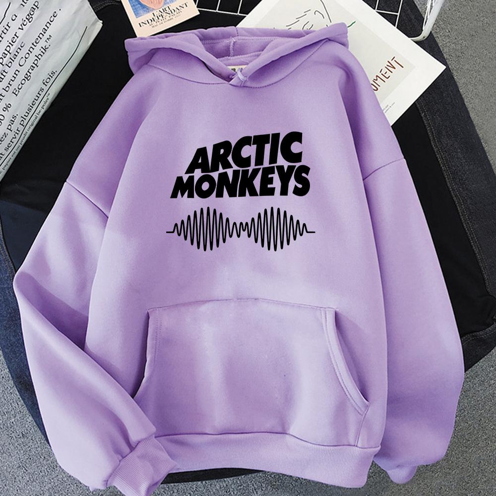 ARCTIC MONKEYS Sound Wave Толстовка Музыкальная группа Одежда для фанатов Флисовые пуловеры с принтом и длинными рукавами Унисекс Толстовки в стиле хип-хоп Толстовки
