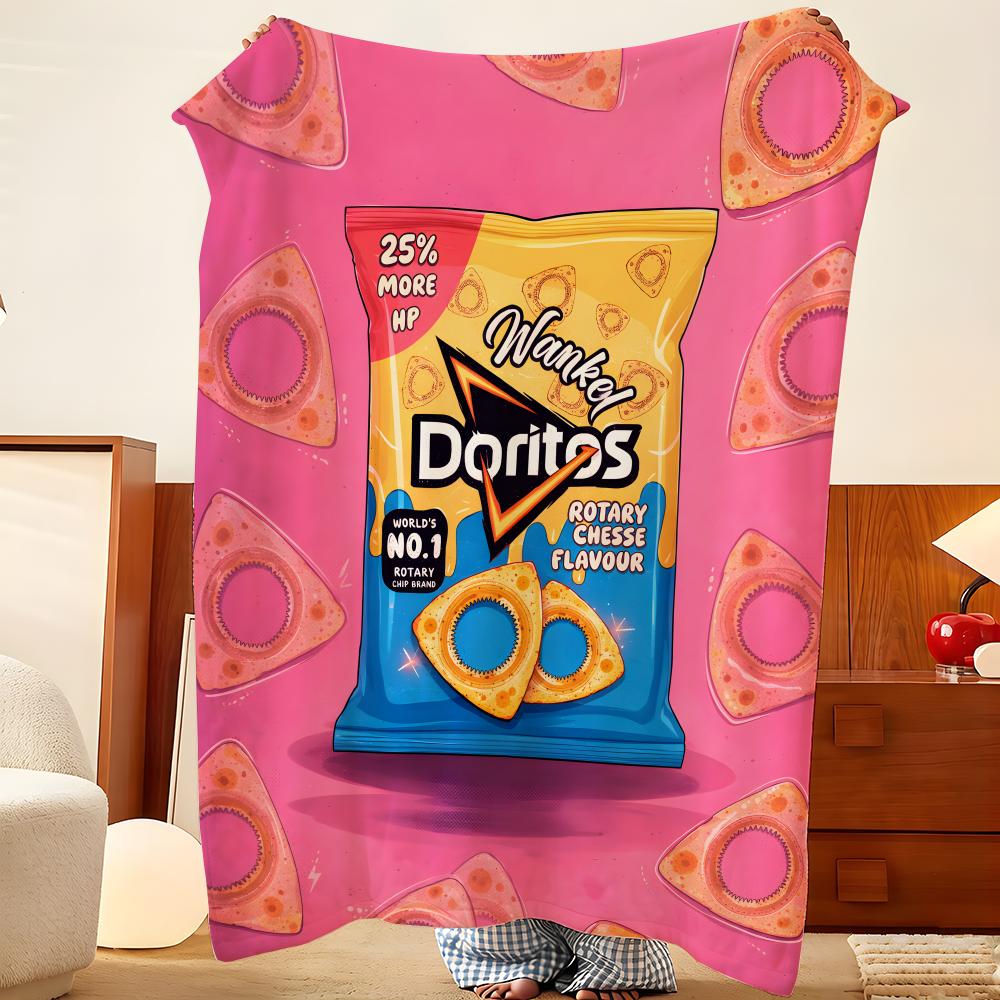 Плед Doritos D-Doritos, Фланелевый, Легкий, Уютный, Прочный, Моющийся, Милый, Крутой