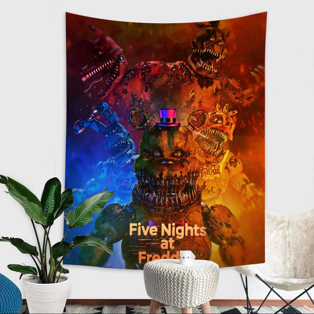 Fnaf FivenightsAtFreddys Счастливый Фон Задний Фон Винил Женская Вечеринка Торт Стол Украшения Баннер Для Фотосессии