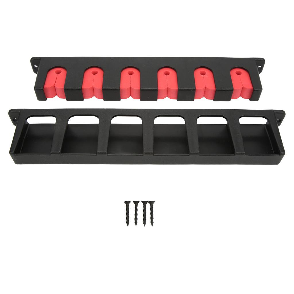 2Pcs Wall Mounted Fishing Rod Rack Orderly Storage Space Saving Anti Scratch Horizontal Fishing Rod Holder for Household