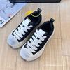 SHOOTBRAND Wang Hedi Black Canvas Shoes 2024 New Platform Casual Couple Small Dirty Shoes