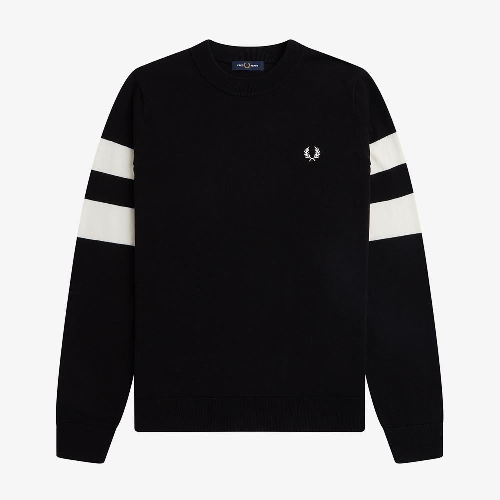 Fred Perry [Острый] Рукав с контрастной отделкой Вязаный (102) Afpm2335533-102