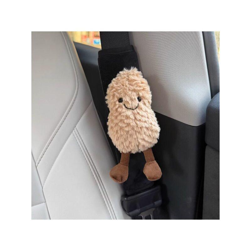 Car Seatbelt Shoulder Pads Cute Ginger Peanut Car Decoration Shoulder Pads Couple Accessories Gift