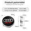 4pcs 60mm Car Wheel Center Hub Stickers 60/68mm Car Wheel Center Hub Caps Auto Decoration Accessories For Audi S RS A3 A4 A1