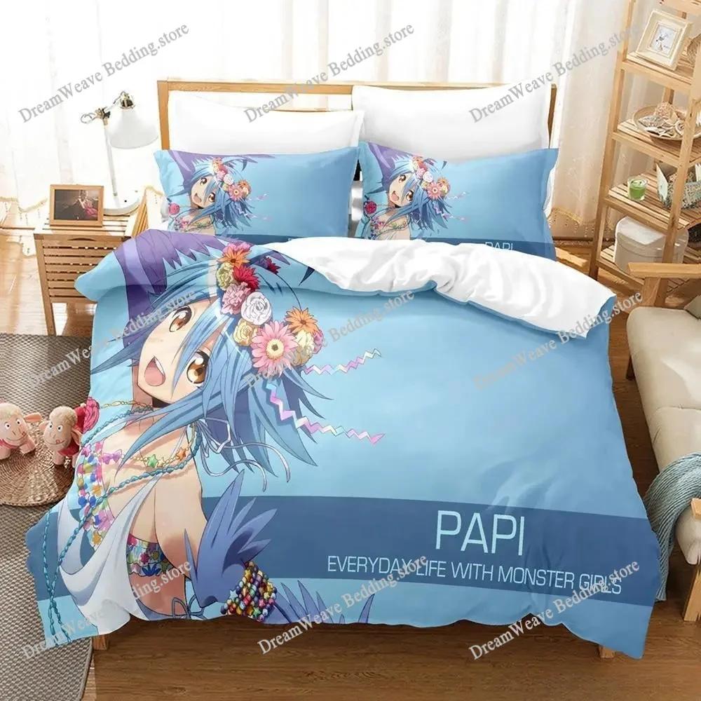 Новый комплект постельного белья Monster Musume Everyday Life With Monster Girls Мультяшный Аниме Взрослый Детская Спальня Пододеяльник Комплекты Роскошный Подарок741