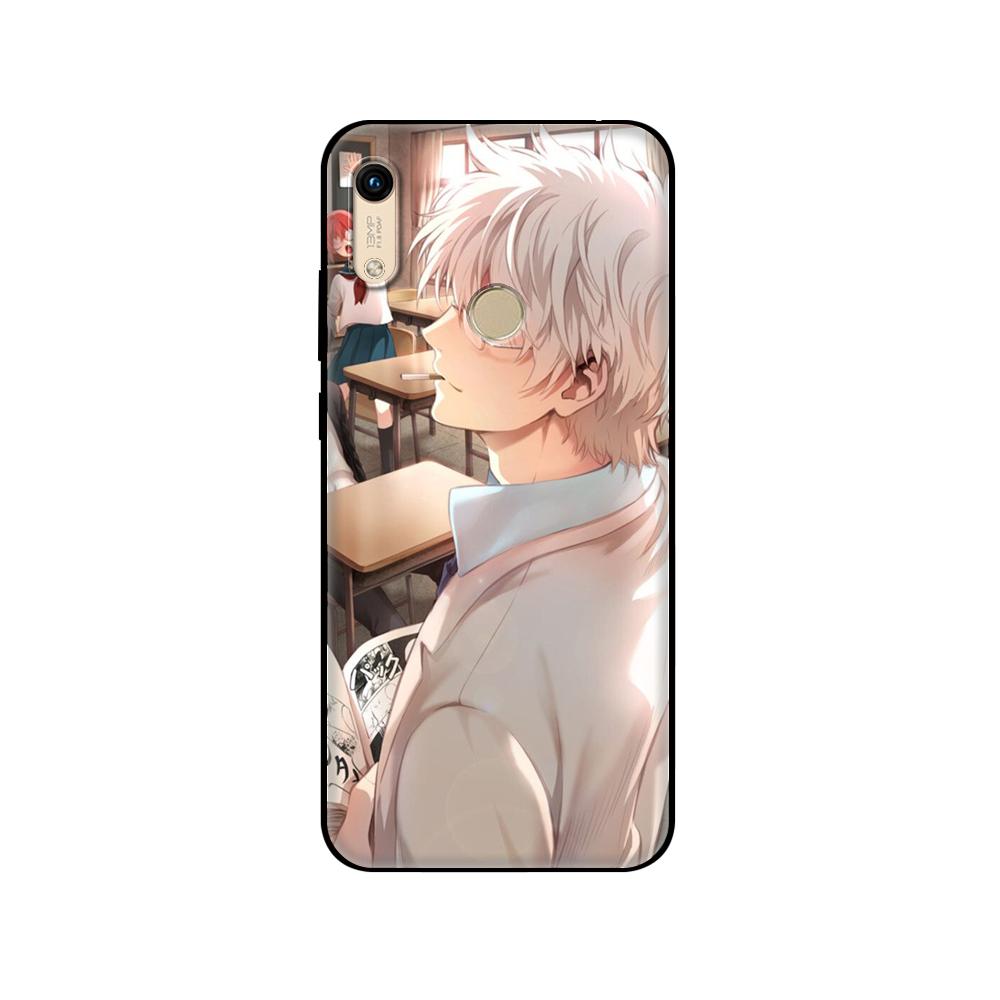 Черный чехол из ТПУ для Huawei Honor 8a Prime 8s Prime 9 Lite Honor 9A 9C 9X Premium 9x Pro 9S, защитный чехол GINTAMA amine