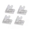 20Pcs FCOB COB Connector Transparent L Corner Shaped 8mm 0.31in 2 Pin V+v‑ Single Color LED Strip Connector
