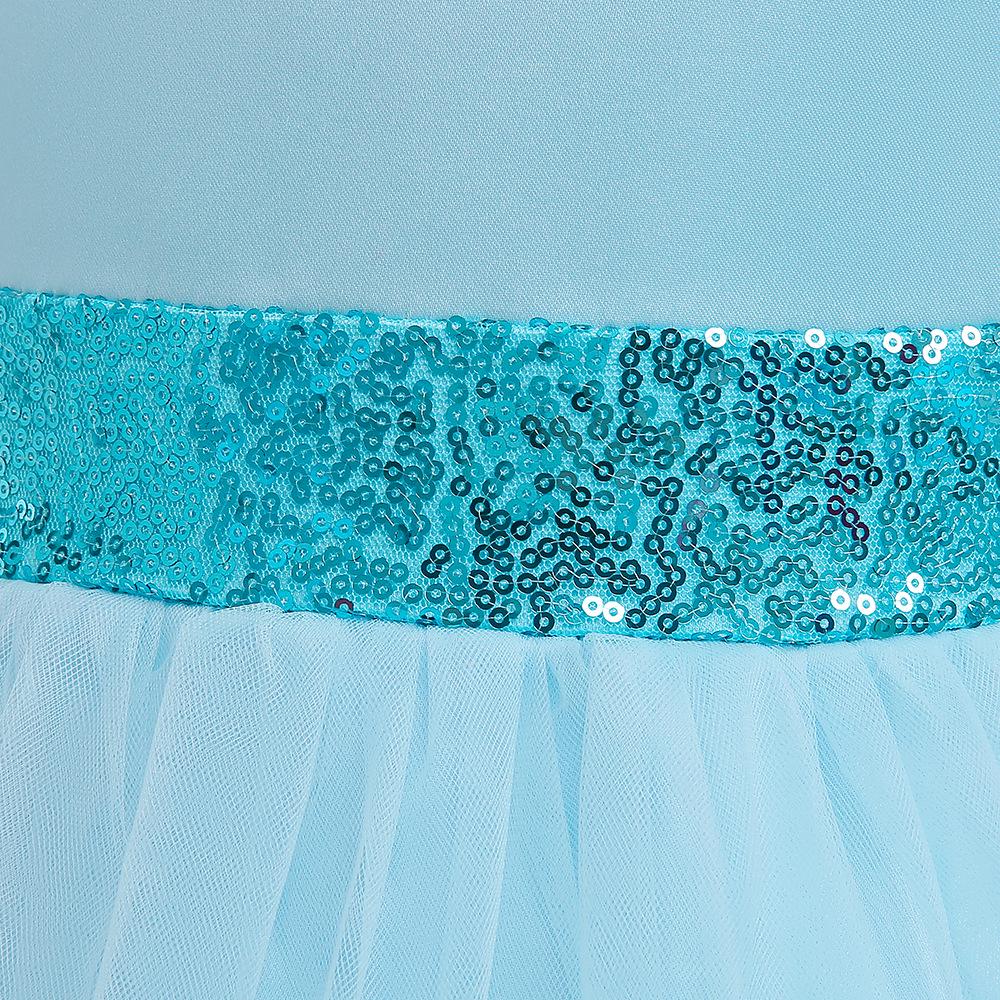 Детское платье-пачка принцессы с цветочным принтом для игры на фортепиано