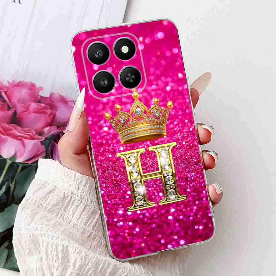 6.77" For Honor 400 Smart 5G LGN-NX1 Case Fashion Crown Flower Soft Silicone TPU Cover For Huawei Honor 400Smart 5G Phone Cases