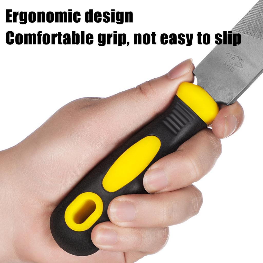 Набор надфилей, ручные металлические надфили, набор из закаленной легированной стали, включает в себя треугольный, круглый и полукруглый надфиль