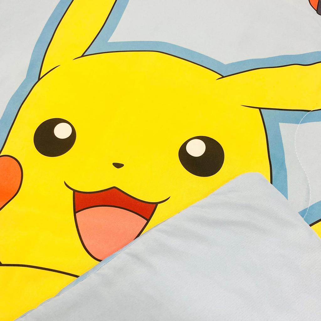 MORIPiLO Skin Summer For Children and Soft Paldea Region Character Goods 4621403 Comforter, Single, Pokemon, Pikachu, Nyaoha, Hogeta, Kwass, Blue,