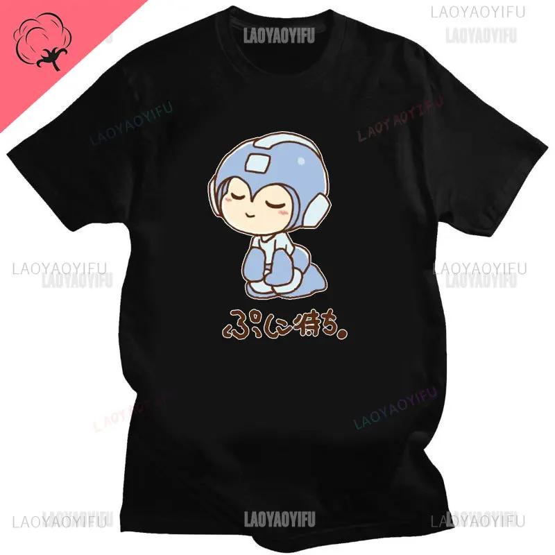 Мужская футболка с принтом видеоигры Mega Man, официальная футболка Megaman X Player Select из хлопка, модная футболка с коротким рукавом, новая мужская подарочная футболка