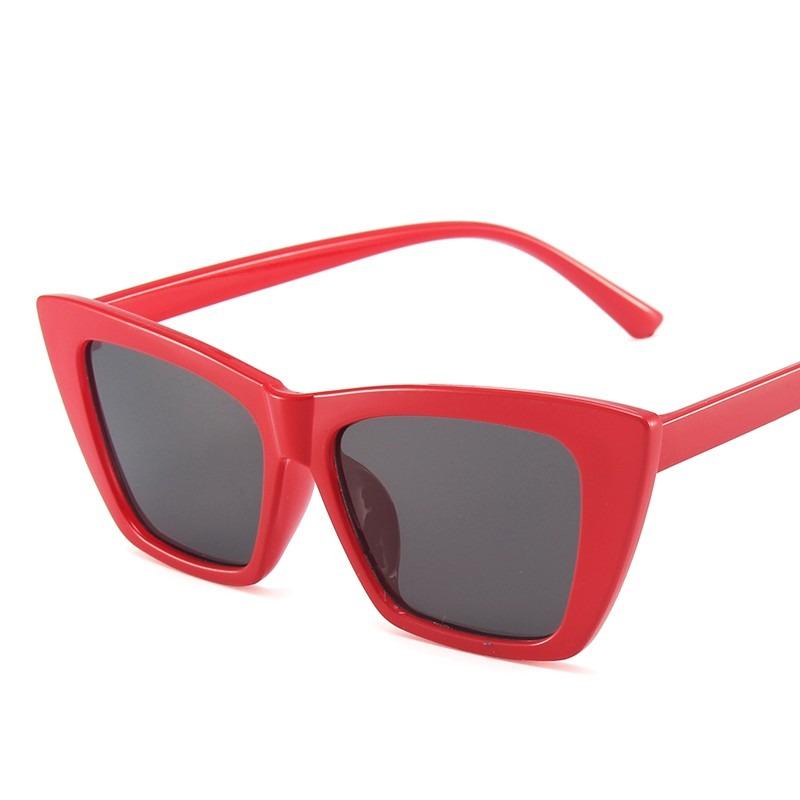 Модные солнцезащитные очки «кошачий глаз» женские ретро квадратные стеклянные солнцезащитные очки женские очки леди очки