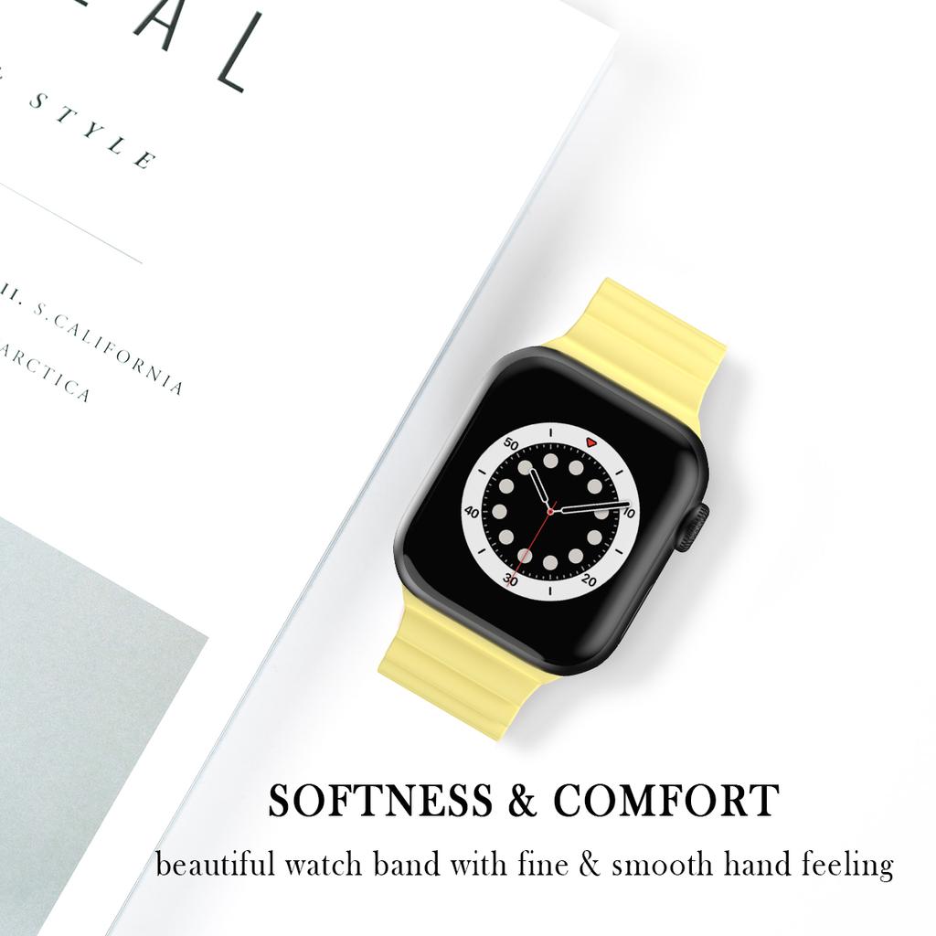 Силиконовый ремешок для Apple Watch, ремешок для часов 44 мм, 45 мм, 42 мм iWatch 40 мм, 38 мм, 41 мм, ремешок для часов Correa, браслет, Apple Watch Serie 7, 3, 5, 6 se