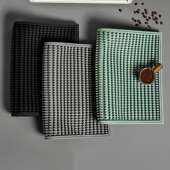 Нескользящий ПВХ-коврик для бара, многоразовый дренажный коврик, подставка для чаши, изоляционный коврик для стола, экономящий место поддон для сбора капель на барной стойке