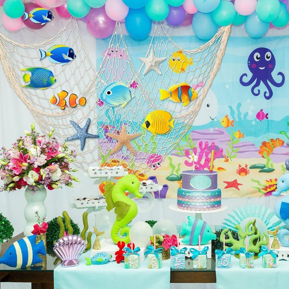 1x2M Sea Themed Fishnet Decor Decorative Wall Photo Hanging Fishnet For Photo Display