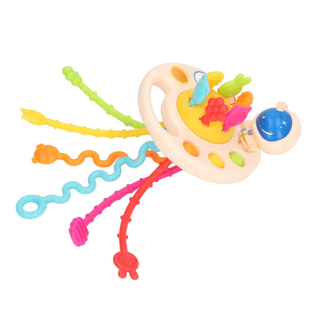 Игрушка с веревочкой Раннее образование Форма космоса Развитие мелкой моторики Силиконовая сенсорная игрушка с веревочкой