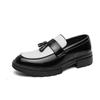 Мужские повседневные кожаные туфли на плоской подошве Elegantes Mens Tassel Loafers Новая модная мужская обувь для ходьбы Удобная мужская обувь для вождения