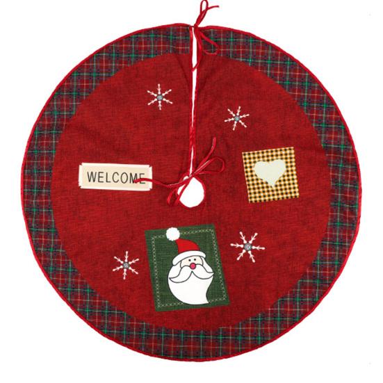 Превосходная юбка в виде рождественской елки, тонкая работа, низ из конопли, Санта-Рождество