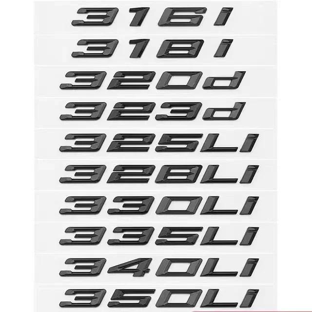 for M35i M40i M40d M50i M50d M60i X5M50d X1 X2 X3 X4 X6 X7 Car Trunk Badge Logo Sticker 2.6cm M Series Bond Numbers ABS Emblem