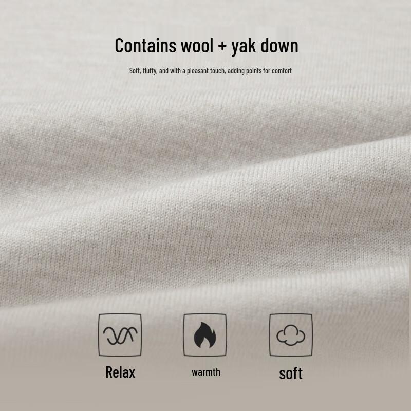 HLA Men's Warm High-Neck Knit Sweater
