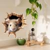 3D Наклейка на стену «Мышиная нора» для декора гостиной или спальни