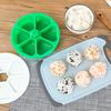 6-in-1 Bento Rice Mold Kit BPA-Free Sushi Press for Seaweed Rolls Japanese Onigiri Mold Triangle Maker for Home Party Food Prep