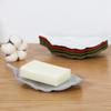 Storage Holder Stand Tray Soap Box Leaf Shape Soap Container Tray  Bathroom Kitchen Sink Organizer