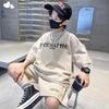 Спортивный костюм для мальчика детский корейская версия детская одежда шорты комплект из двух предметов