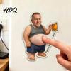 Магнит на холодильник Декор Папа с мягким животиком Снятие стресса Сжимаемый Папа Магнит на холодильник Живот Держатель для фото для кухонного декора
