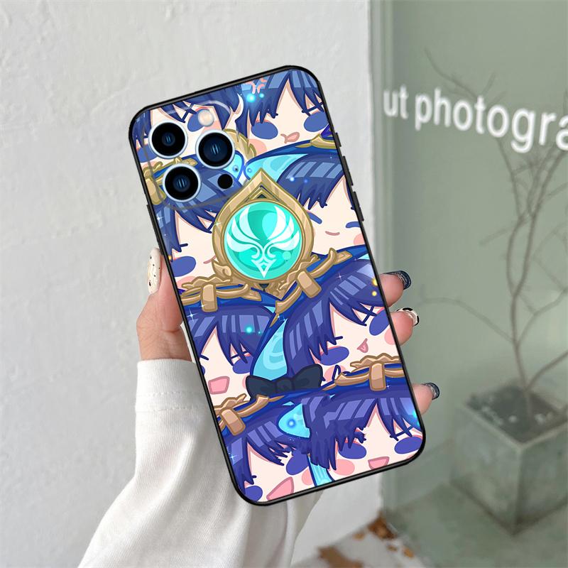 Чехол для телефона Genshin Impact Странник Для iPhone 16 15 14 13 12 11 Pro Max X XS Max XR Plus Аксессуары