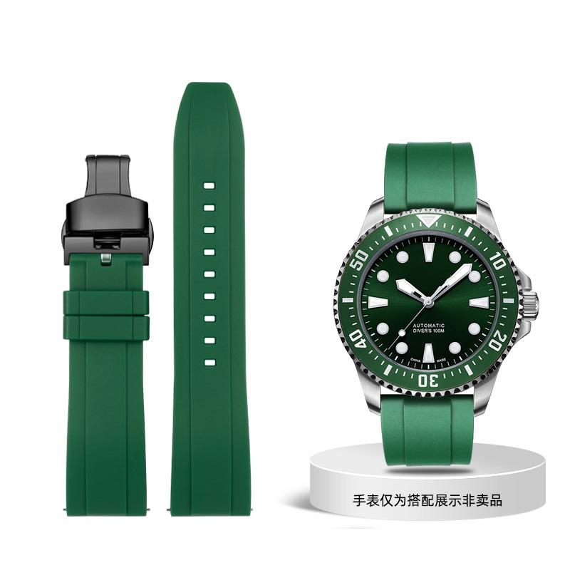 Классический резиновый ремешок для часов Seiko Citizen Omega Quick Release 20 мм 22 мм 24 мм, силиконовый ремешок Tropic, ремешок для смарт-часов