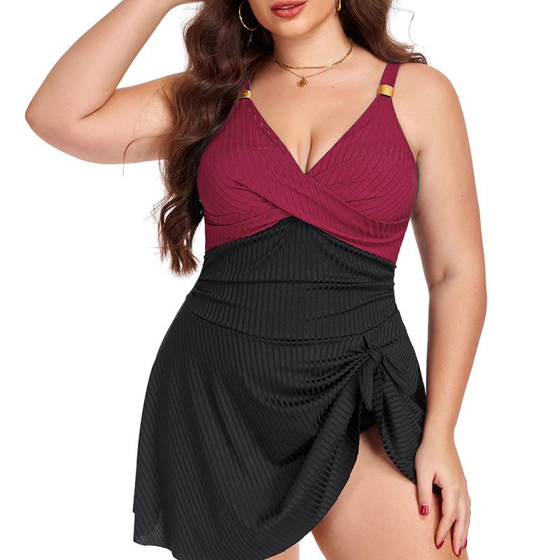 Plus Size Swimsuit Women Bathing Suit Female Beach Swimdress