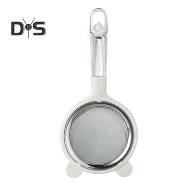 Кухонный сито с тонкой сеткой с пластиковой ручкой, сито для муки для выпечки, инструмент для детского питания, дуршлаг, ложка, многофункциональное сито для кофе, чая, сока, пасты